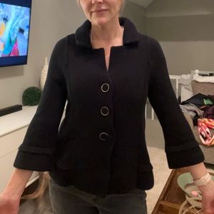 100 percent cotton. Cardigan with gold buttons